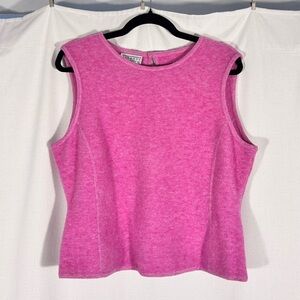 Talbots Collection Wool Blend Pink Sleeveless Knit Top